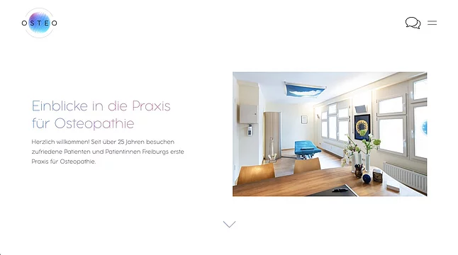 Website für OSTEO Bild 3