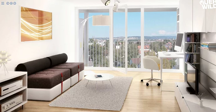 3D Rendering - Klenze27 - Single Appartments Bild 1