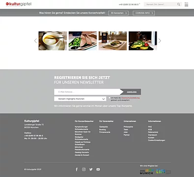 TYPO3 Website für Konzertveranstalter Bild 5