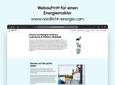 Die neue Webseite von Nordlicht Energie Bild 4
