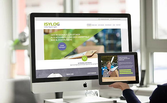 Webdesign für Spedition Isylog Bild 1