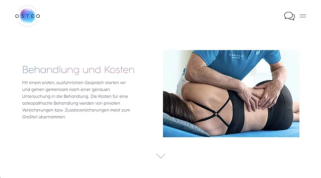 Neue Website für Praxis OSTEO Bild 4