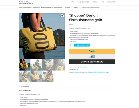 Webshop "Bonner Textilmanufaktur" Bild 1