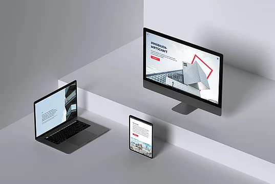 Branding, Webdesign, Print Design für die Immobilien Praxis Köll Bild 2