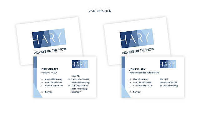 Hary AG — Webseite, Corporate Design, Logoentwicklung Bild 14