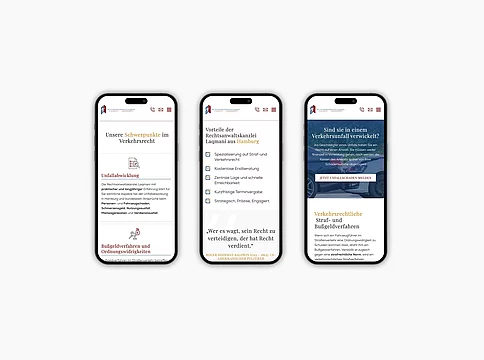 Die neue Webseite von Rechtsanwaltskanzlei Laqmani Bild 2