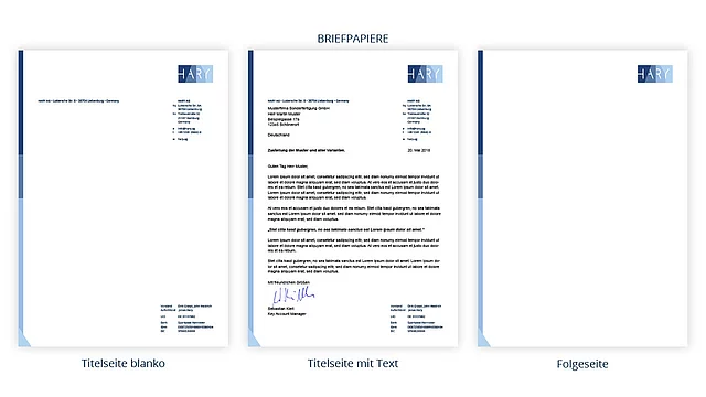 Hary AG — Webseite, Corporate Design, Logoentwicklung Bild 15