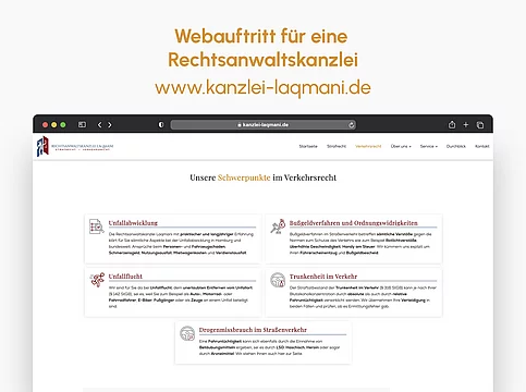 Die neue Webseite von Rechtsanwaltskanzlei Laqmani Bild 4