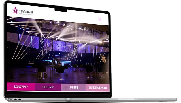 Webseiten-Relaunch der Starlight Showservice GmbH Bild 2