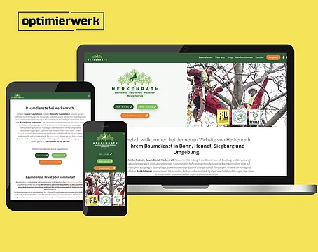 Webseite für den Baumdienst Herkenrath Bild 1