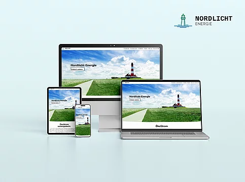Die neue Webseite von Nordlicht Energie Bild 1