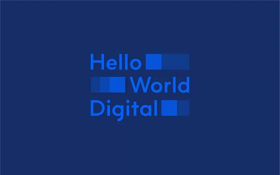 Corporate Design + Webdesign für Hello World Digital / Agentur: buerobloock.de Bild 1