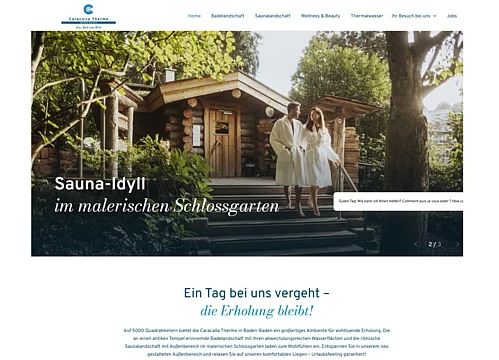 Digitaler Thermenauftritt - Webdesign & Performance Marketing Bild 1