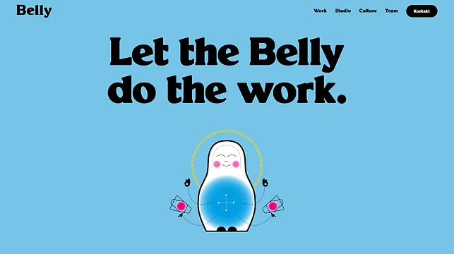 Website für Belly Creative Studios Bild 3