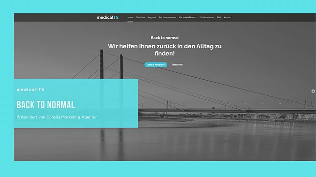 medicalTS - back to normal: Corporate Design, Webdesign, Softwareentwicklung und Marketing Bild 1